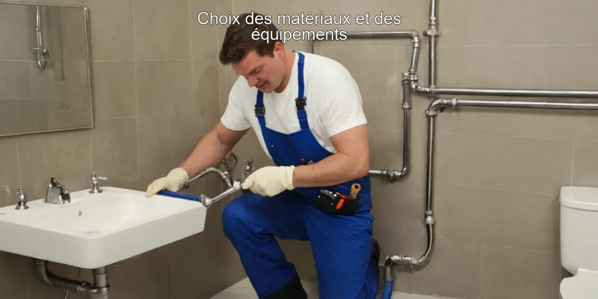 Choix des matériaux et des équipements