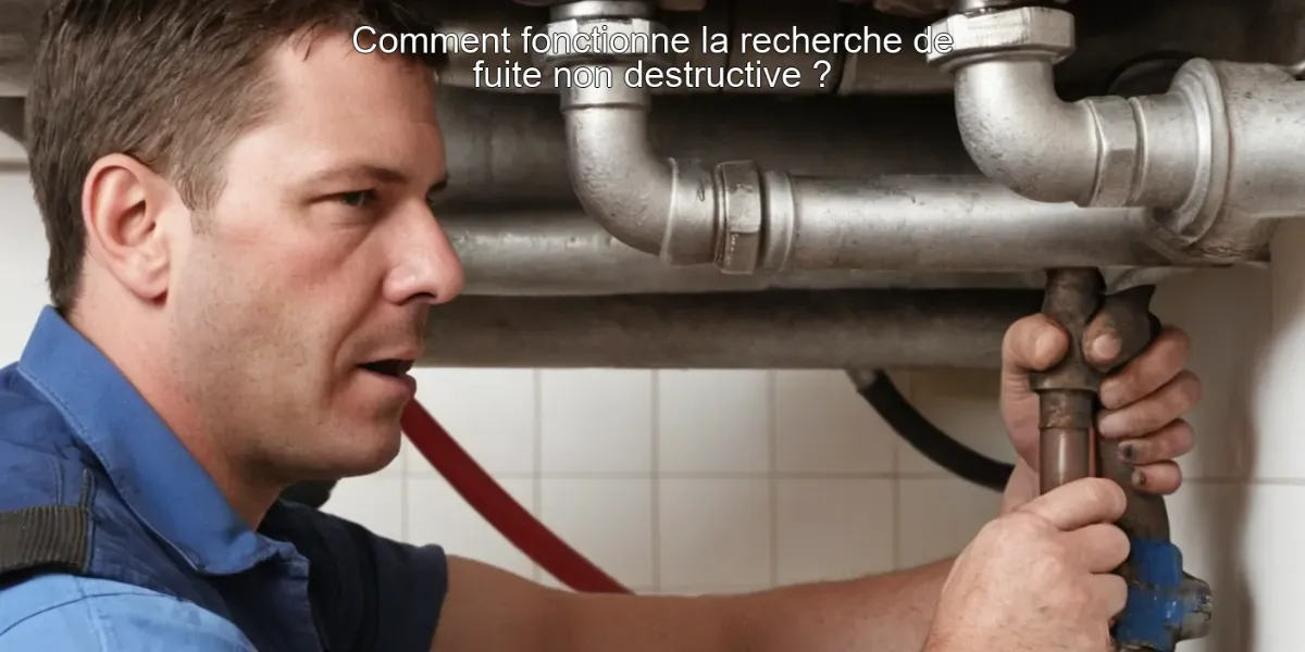 Comment fonctionne la recherche de fuite non destructive ?