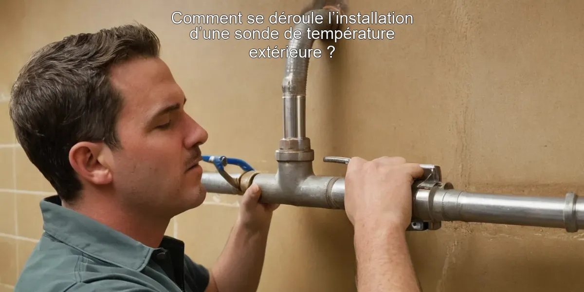 Comment se déroule l’installation d’une sonde de température extérieure ?