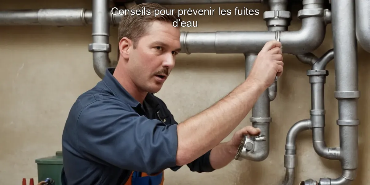 Conseils pour prévenir les fuites d’eau