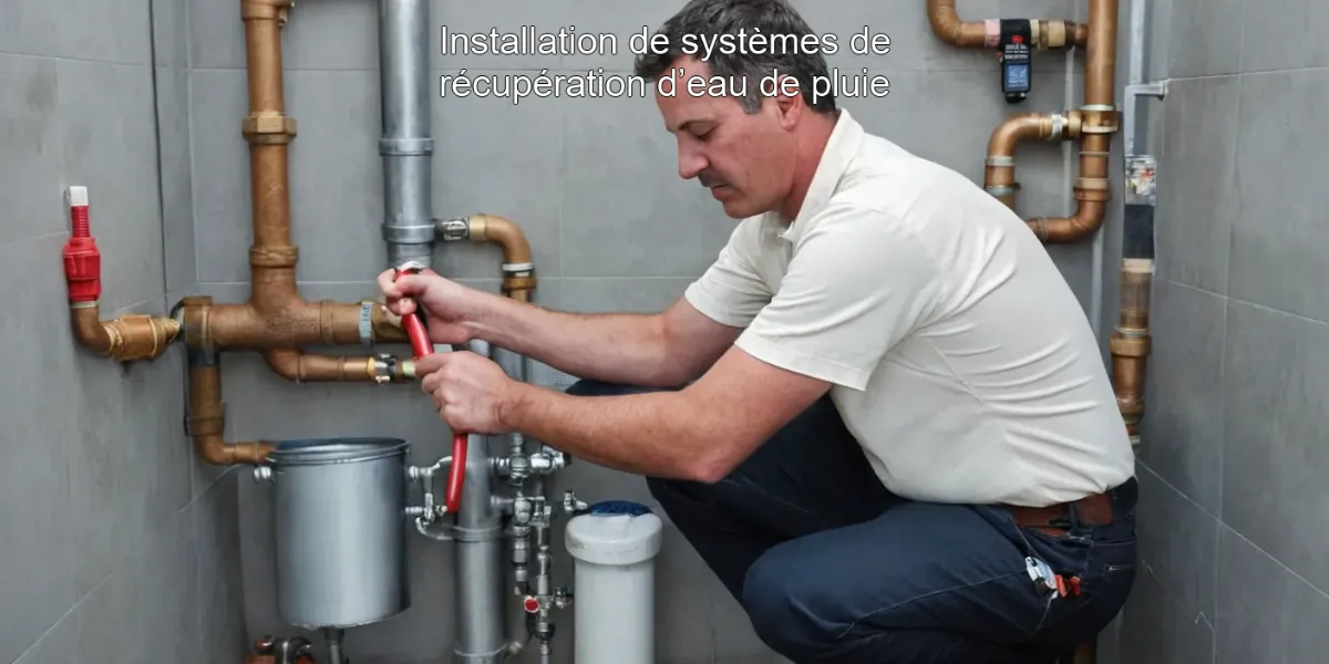Installation de systèmes de récupération d’eau de pluie