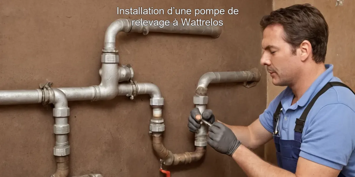 Installation d’une pompe de relevage à Wattrelos