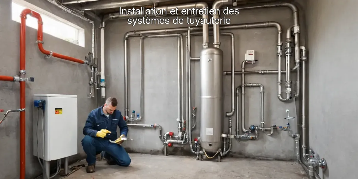 Installation et entretien des systèmes de tuyauterie