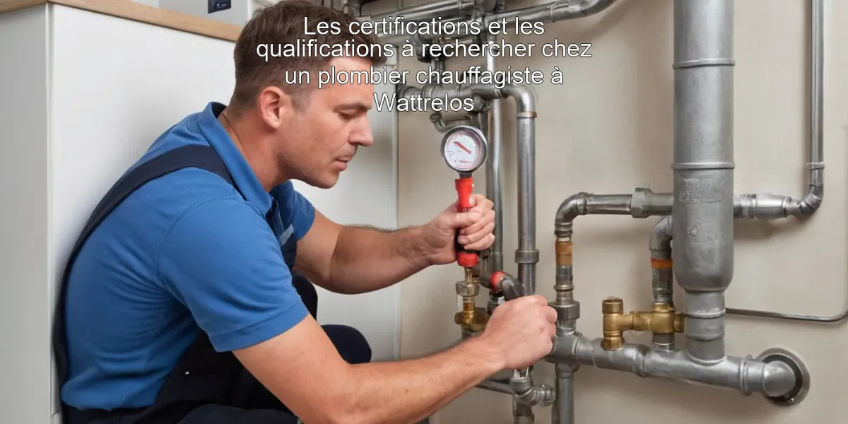Les certifications et les qualifications à rechercher chez un plombier chauffagiste à Wattrelos