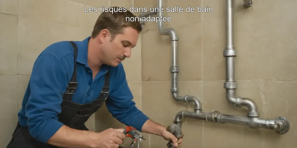 Les risques dans une salle de bain non adaptée