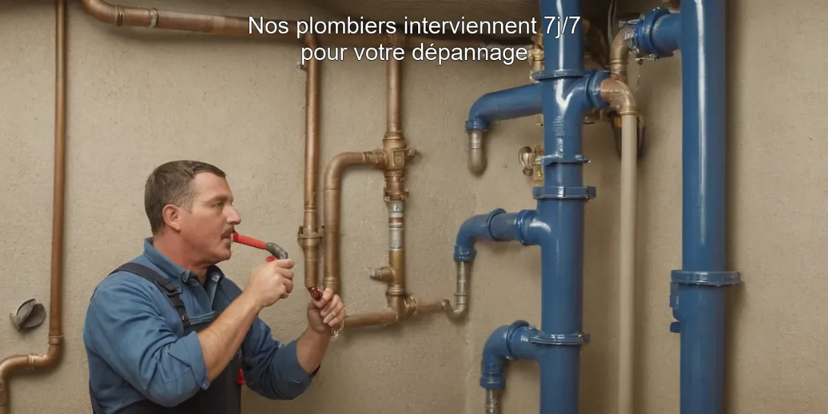 Nos plombiers interviennent 7j/7 pour votre dépannage