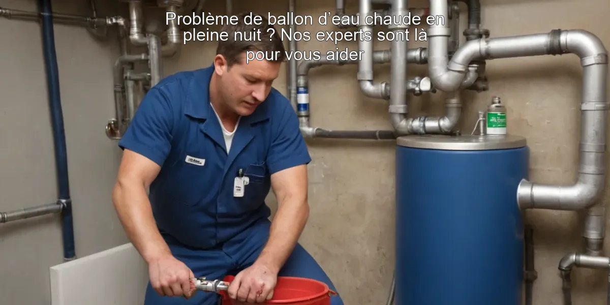 Problème de ballon d’eau chaude en pleine nuit ? Nos experts sont là pour vous aider