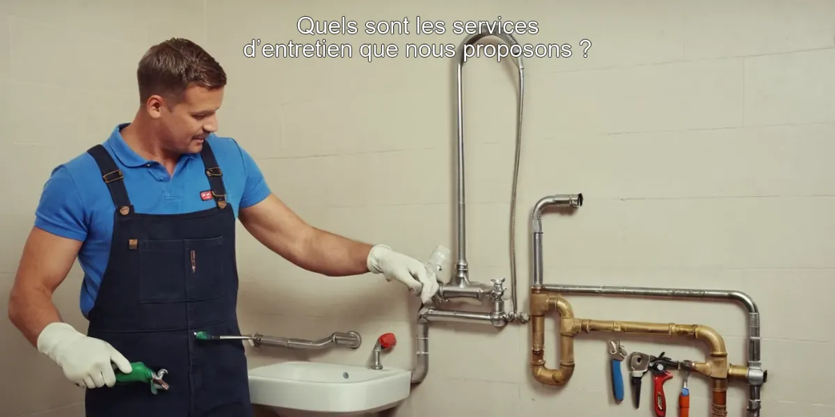 Quels sont les services d’entretien que nous proposons ?