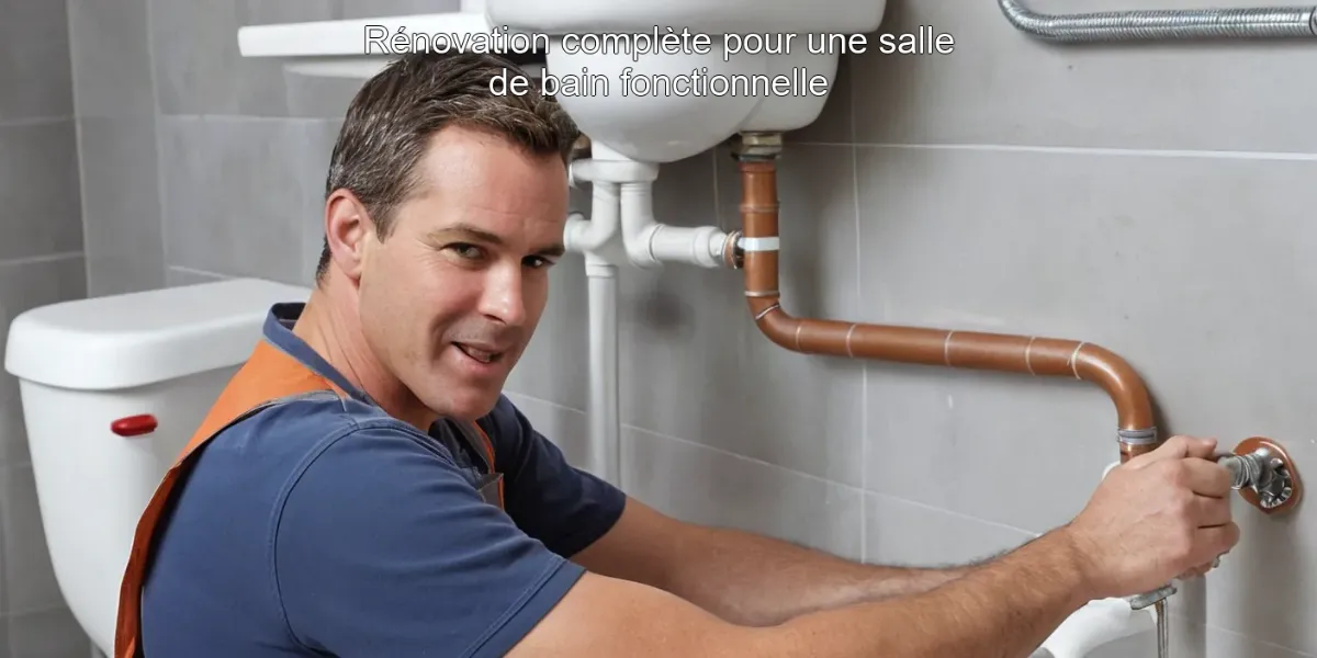 Rénovation complète pour une salle de bain fonctionnelle