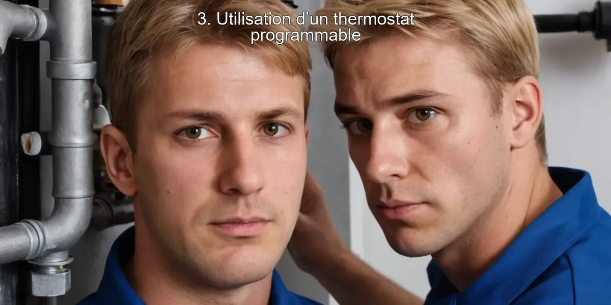 3. Utilisation d’un thermostat programmable