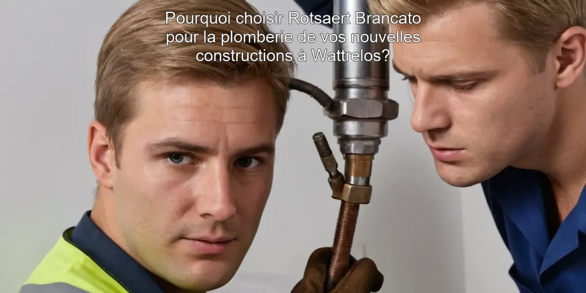 Pourquoi choisir Rotsaert Brancato pour la plomberie de vos nouvelles constructions à Wattrelos?