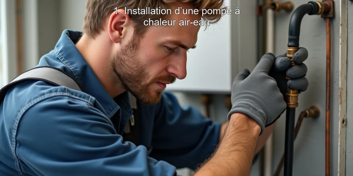 1. Installation d’une pompe à chaleur air-eau