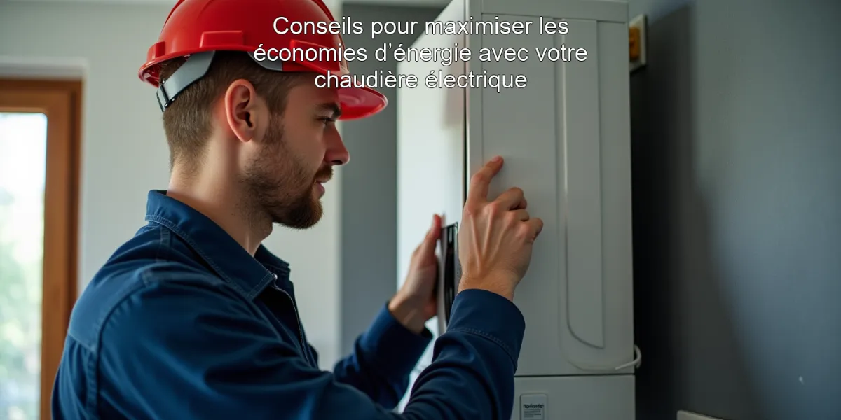 Conseils pour maximiser les économies d’énergie avec votre chaudière électrique