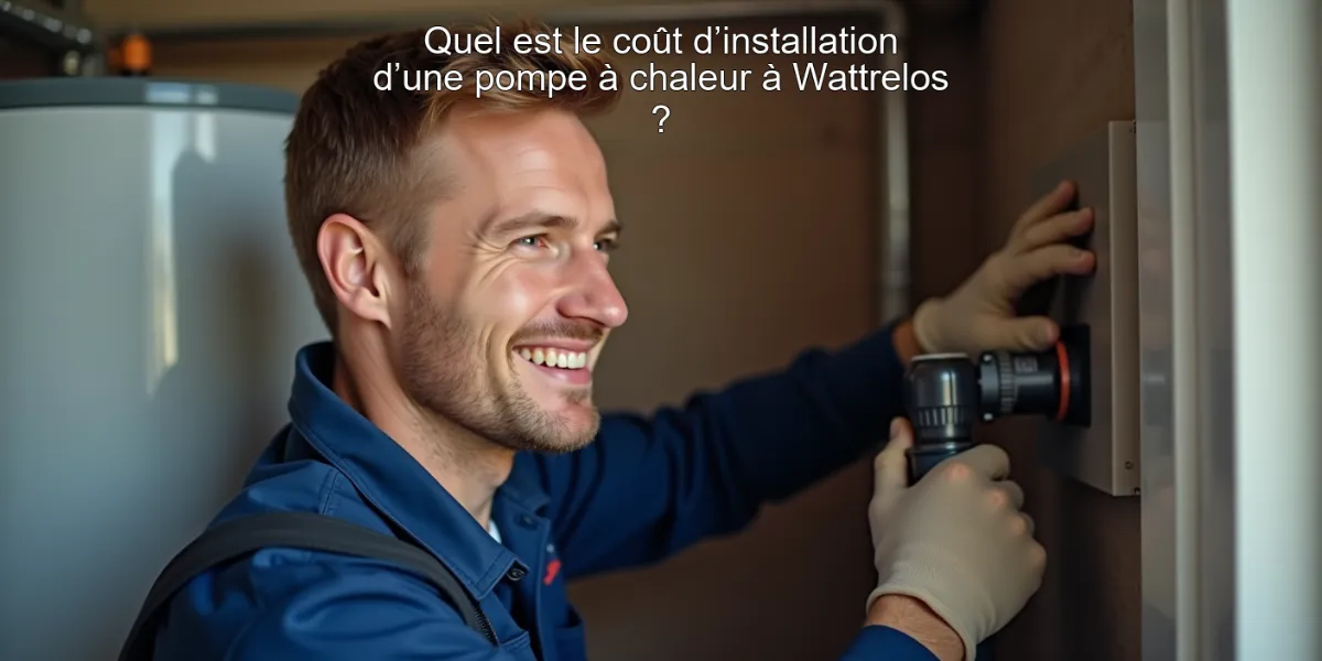 Quel est le coût d’installation d’une pompe à chaleur à Wattrelos ?