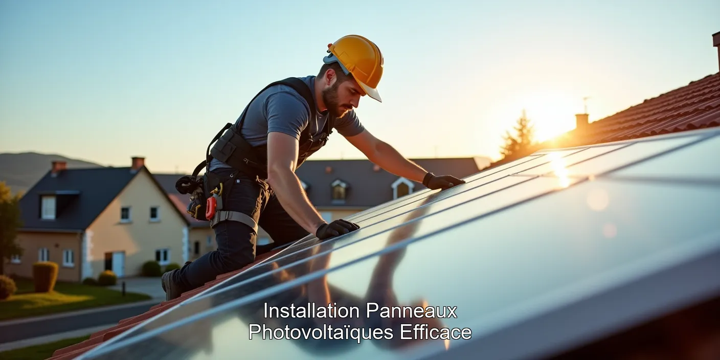 Installation Panneaux Photovoltaïques Efficace