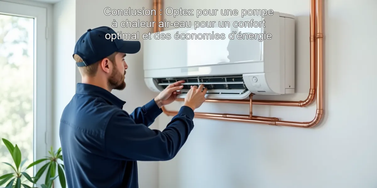 Conclusion : Optez pour une pompe à chaleur air-eau pour un confort optimal et des économies d’énergie