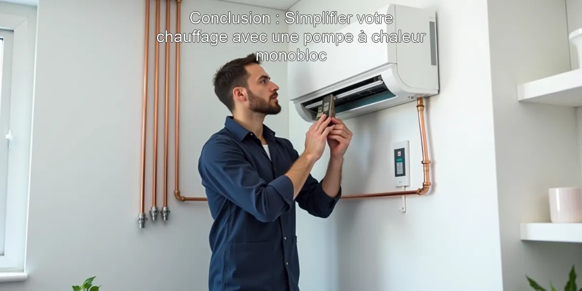 Conclusion : Simplifier votre chauffage avec une pompe à chaleur monobloc