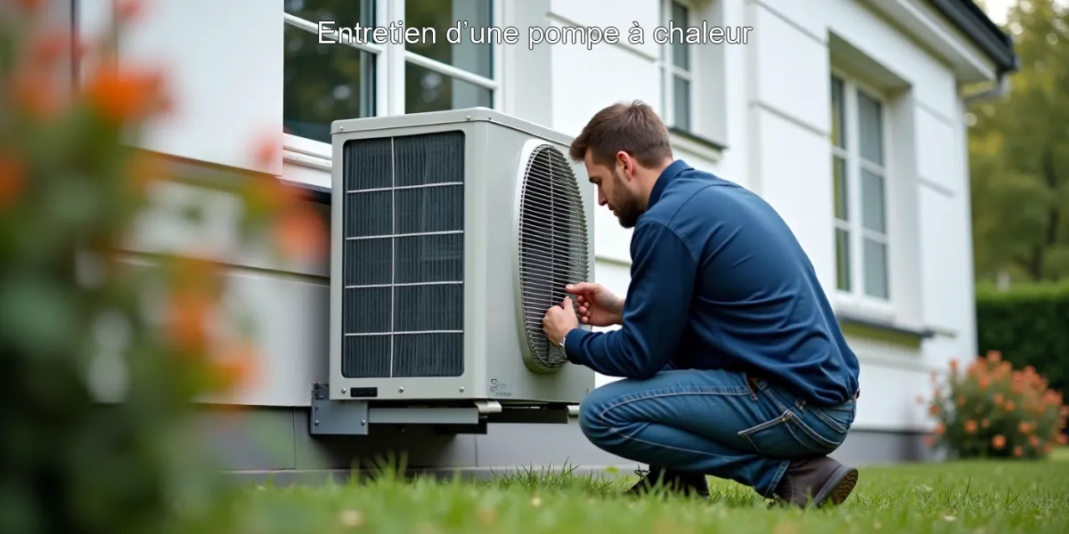 Entretien d’une pompe à chaleur