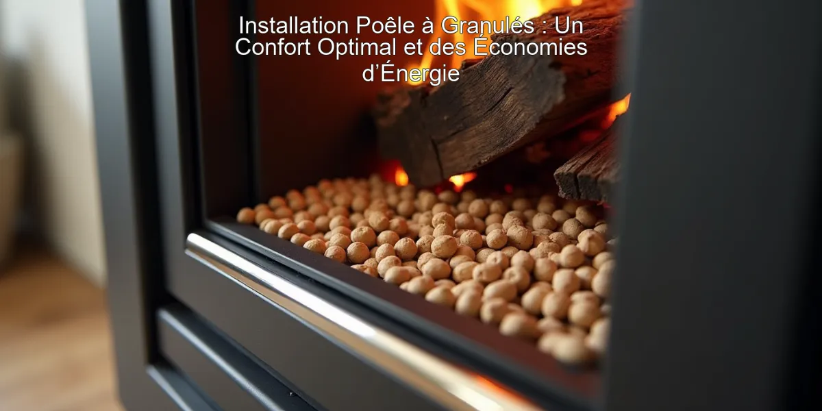 Installation Poêle à Granulés : Un Confort Optimal et des Économies d’Énergie