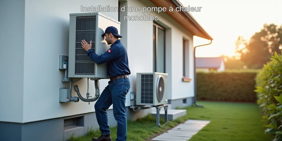 Installation d’une pompe à chaleur monobloc