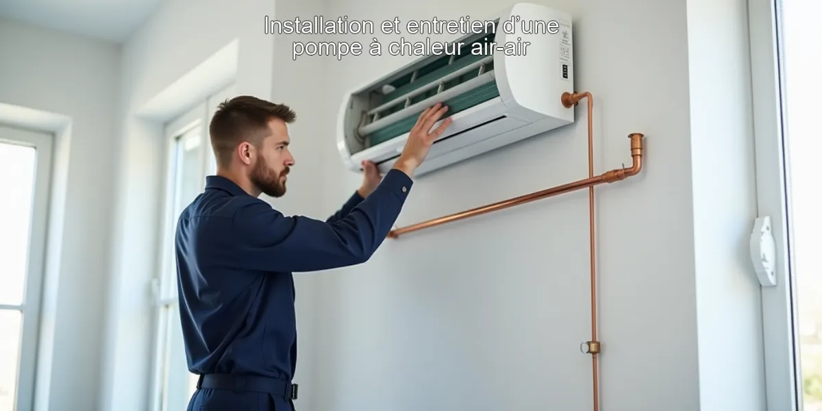 Installation et entretien d’une pompe à chaleur air-air