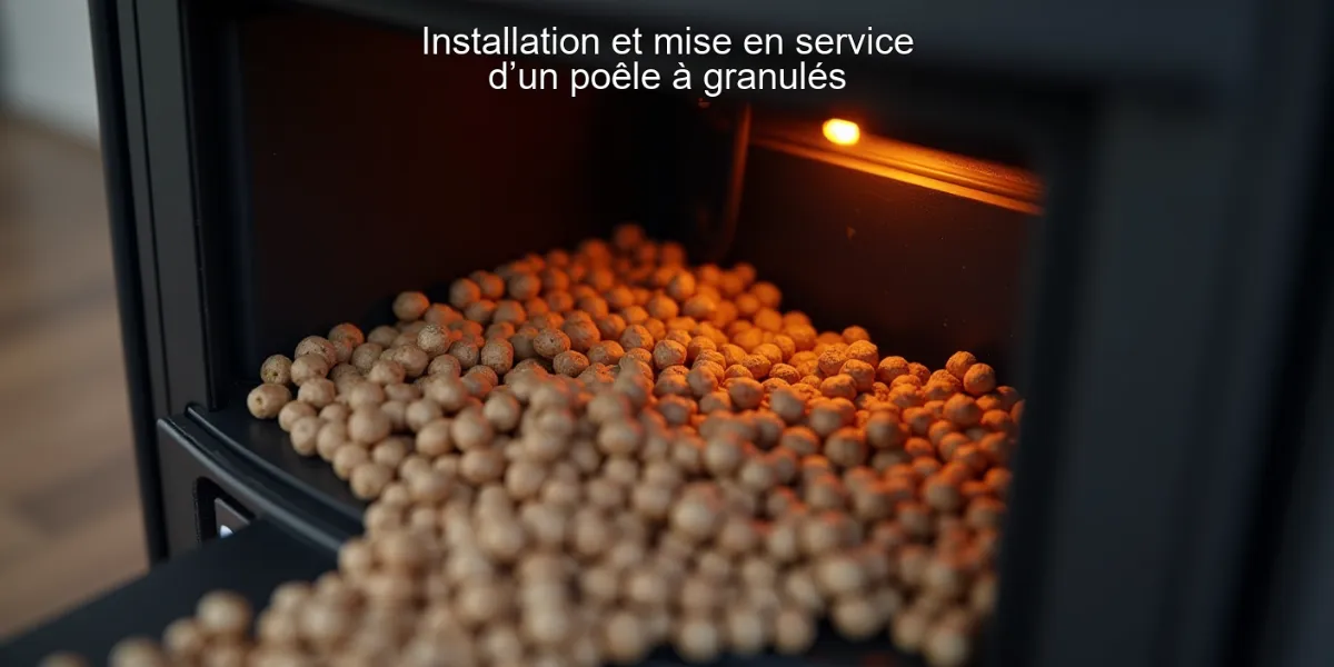 Installation et mise en service d’un poêle à granulés