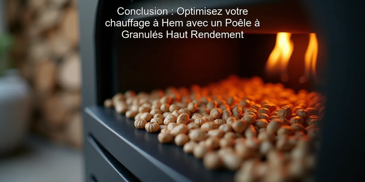 Conclusion : Optimisez votre chauffage à Hem avec un Poêle à Granulés Haut Rendement
