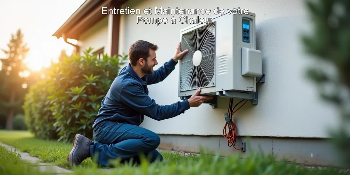 Entretien et Maintenance de votre Pompe à Chaleur