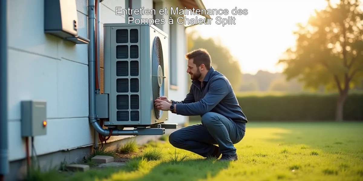 Entretien et Maintenance des Pompes à Chaleur Split