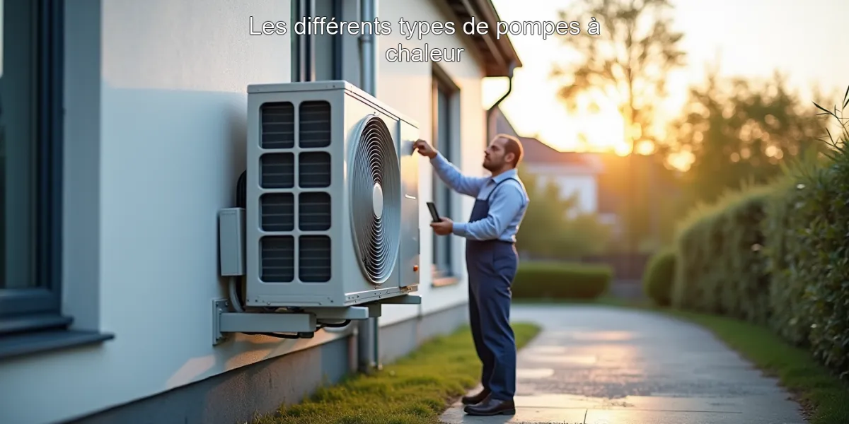 Les différents types de pompes à chaleur
