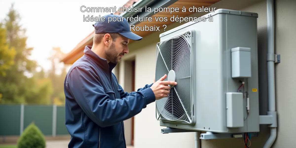 Comment choisir la pompe à chaleur idéale pour réduire vos dépenses à Roubaix ?