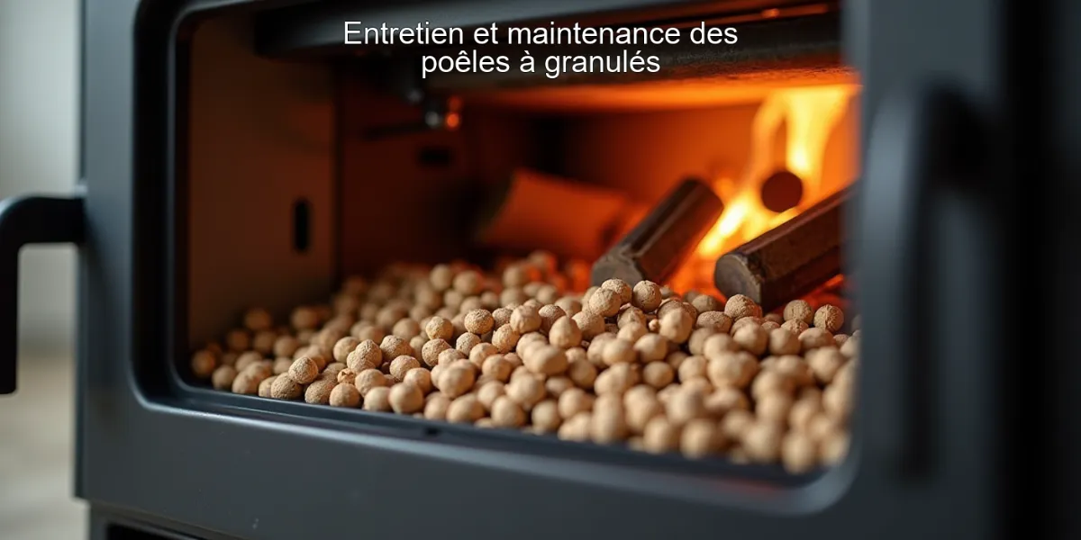 Entretien et maintenance des poêles à granulés