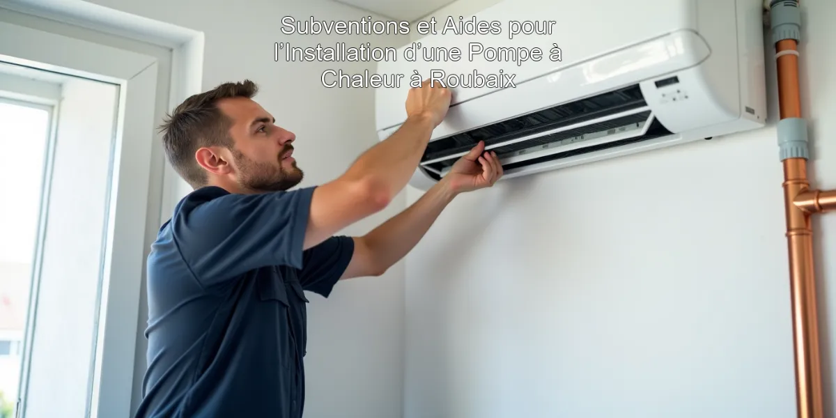 Subventions et Aides pour l’Installation d’une Pompe à Chaleur à Roubaix