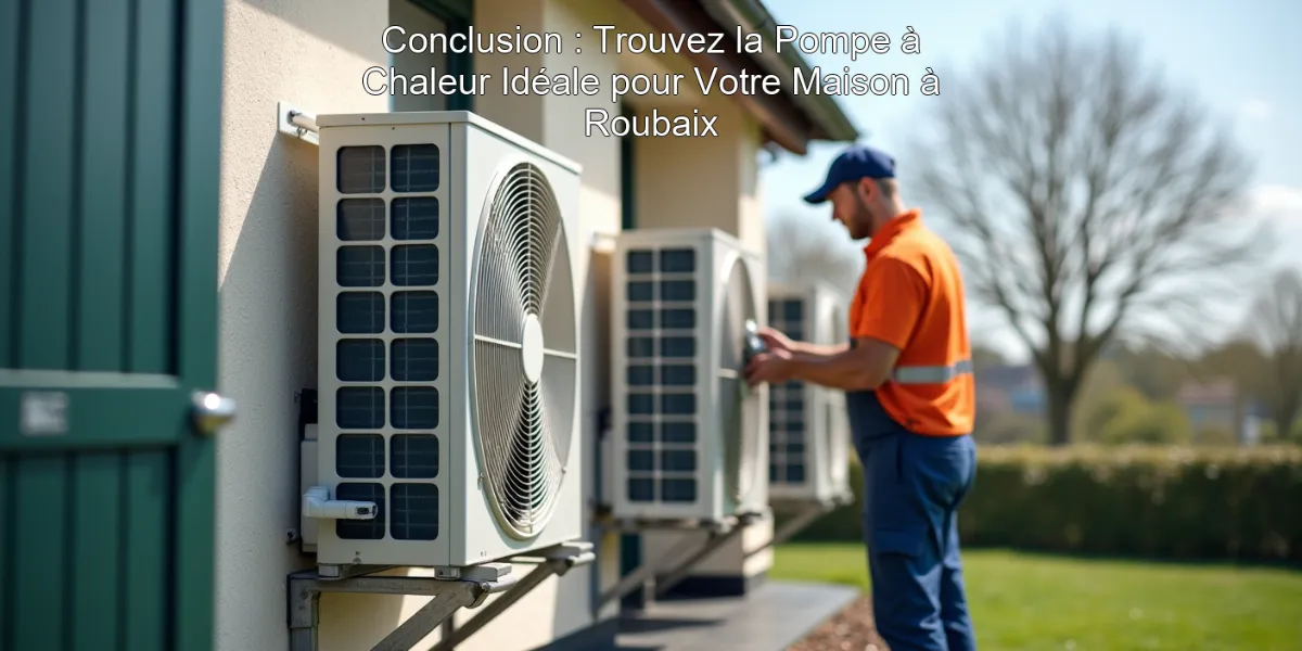 Conclusion : Trouvez la Pompe à Chaleur Idéale pour Votre Maison à Roubaix