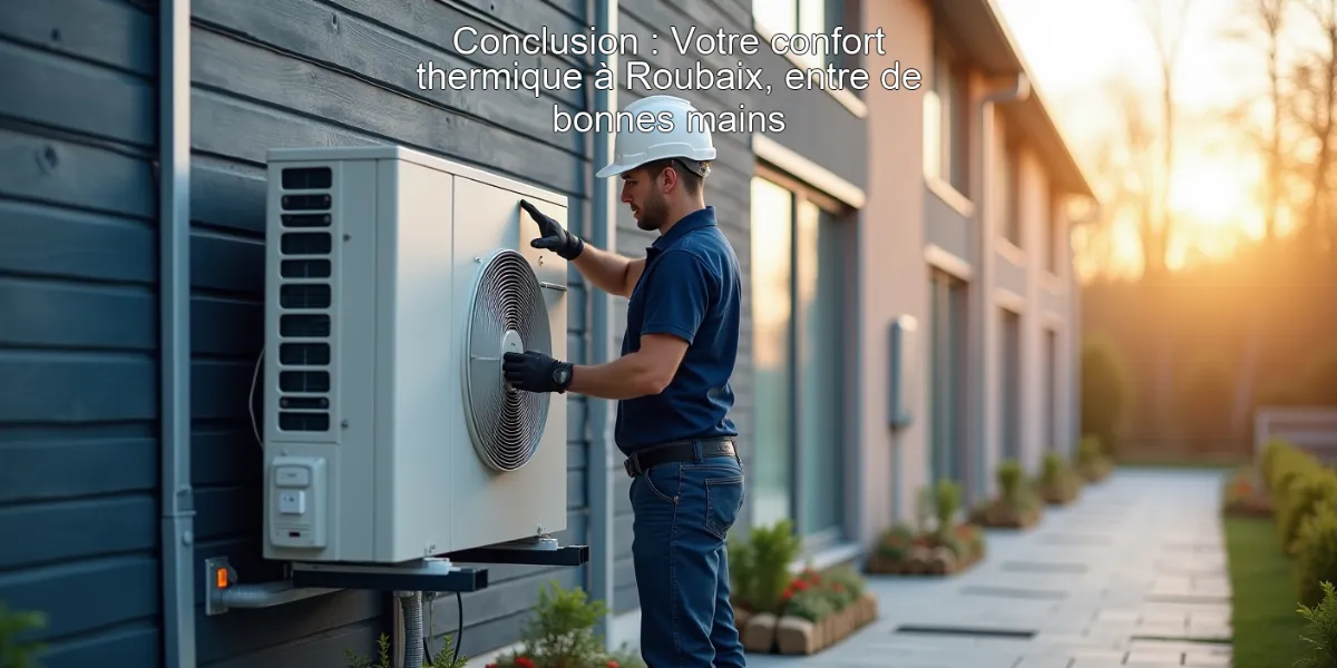 Conclusion : Votre confort thermique à Roubaix, entre de bonnes mains