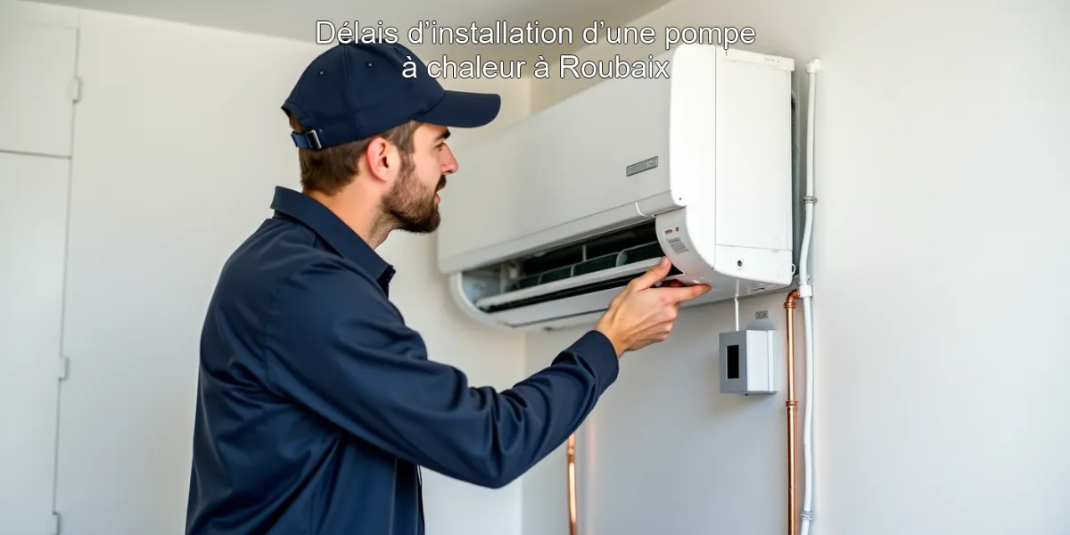 Délais d’installation d’une pompe à chaleur à Roubaix