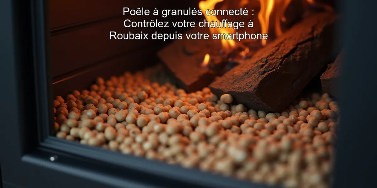 Poêle à granulés connecté : Contrôlez votre chauffage à Roubaix depuis votre smartphone
