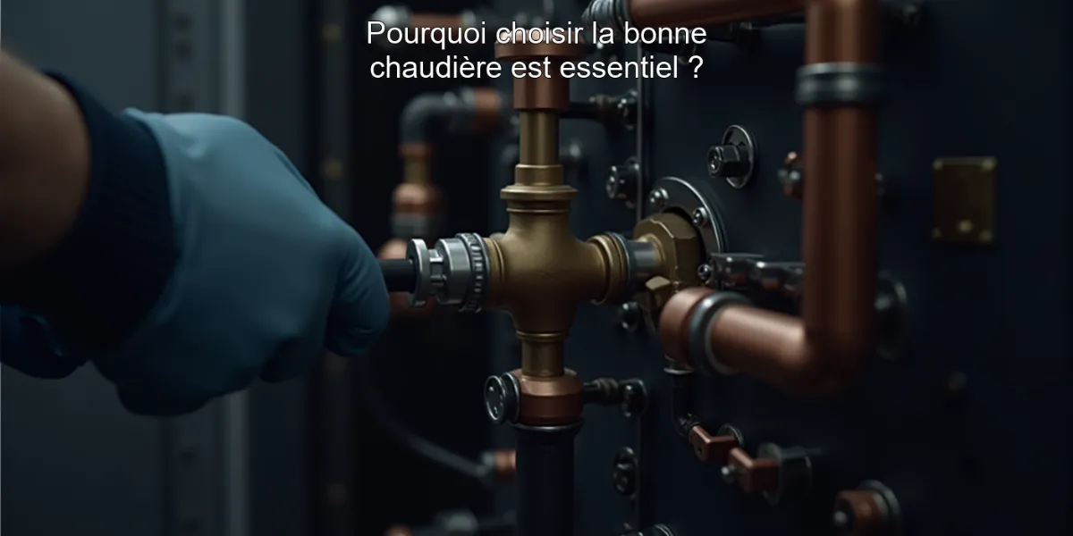 Pourquoi choisir la bonne chaudière est essentiel ?