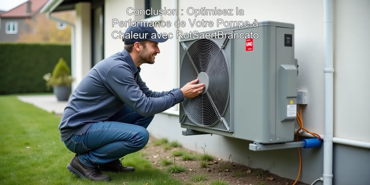Conclusion : Optimisez la Performance de Votre Pompe à Chaleur avec RotSaertBrancato