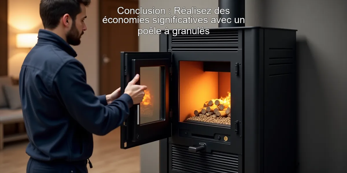 Conclusion : Réalisez des économies significatives avec un poêle à granulés