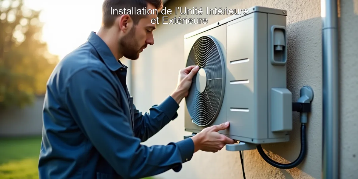 Installation de l’Unité Intérieure et Extérieure