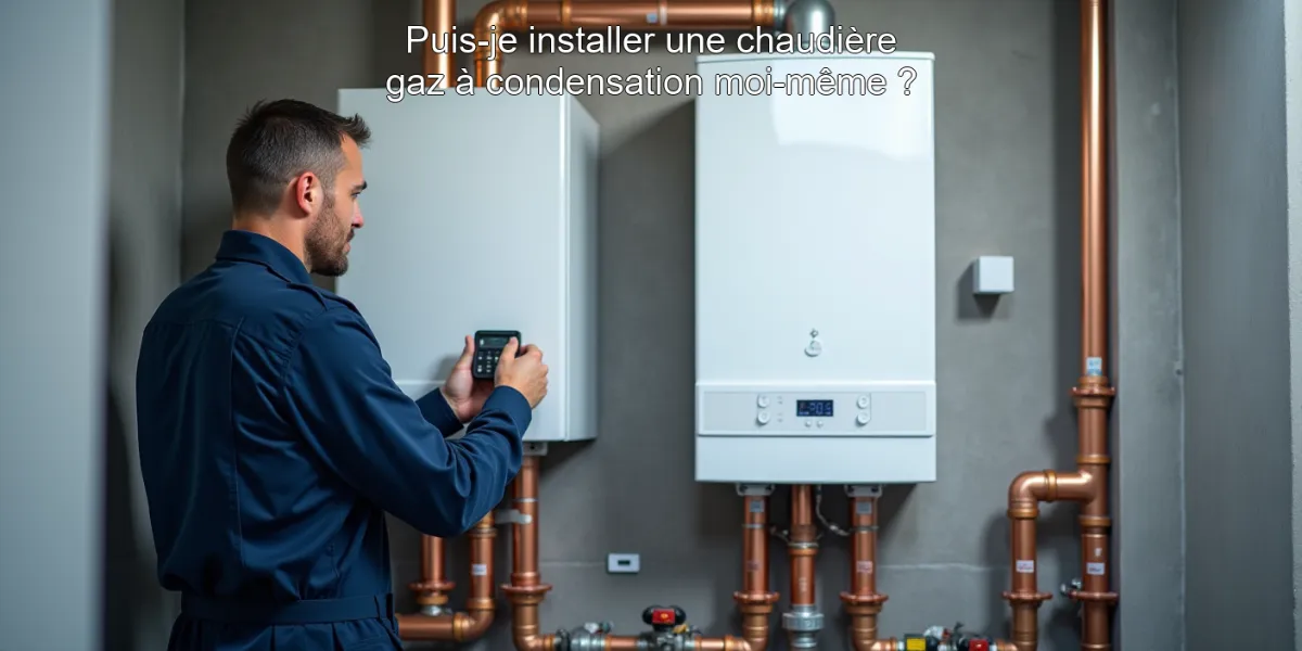 Puis-je installer une chaudière gaz à condensation moi-même ?