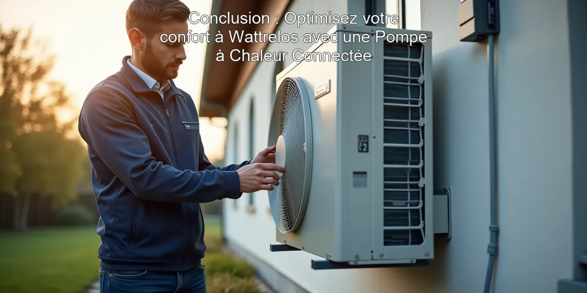Conclusion : Optimisez votre confort à Wattrelos avec une Pompe à Chaleur Connectée
