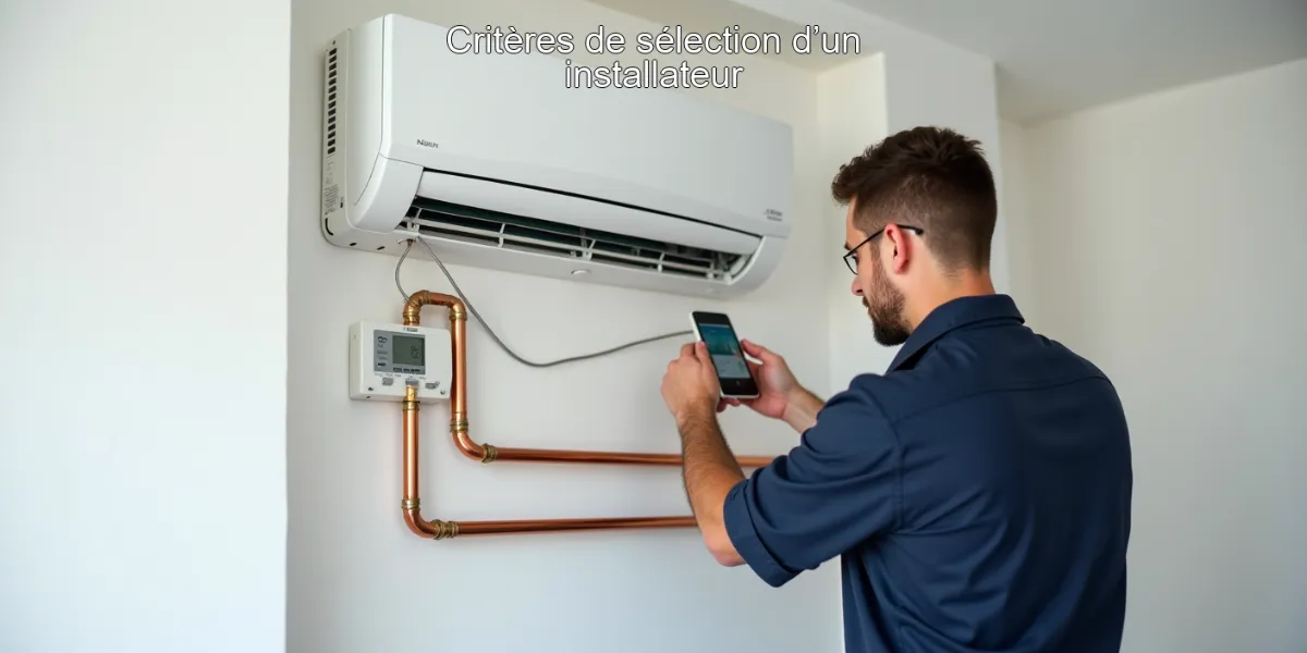 Critères de sélection d’un installateur