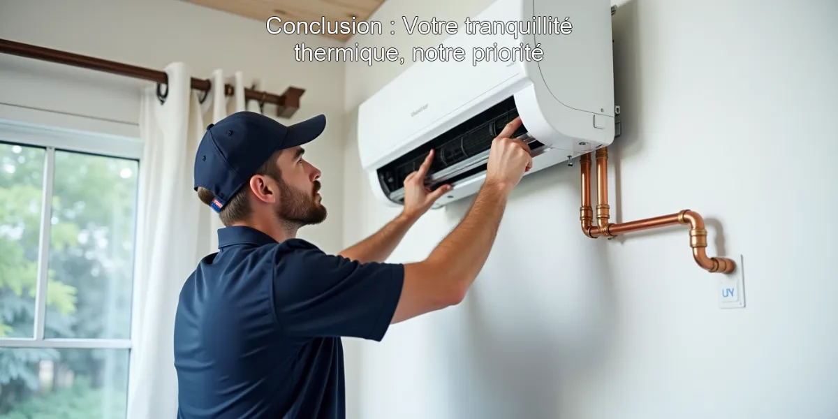 Conclusion : Votre tranquillité thermique, notre priorité
