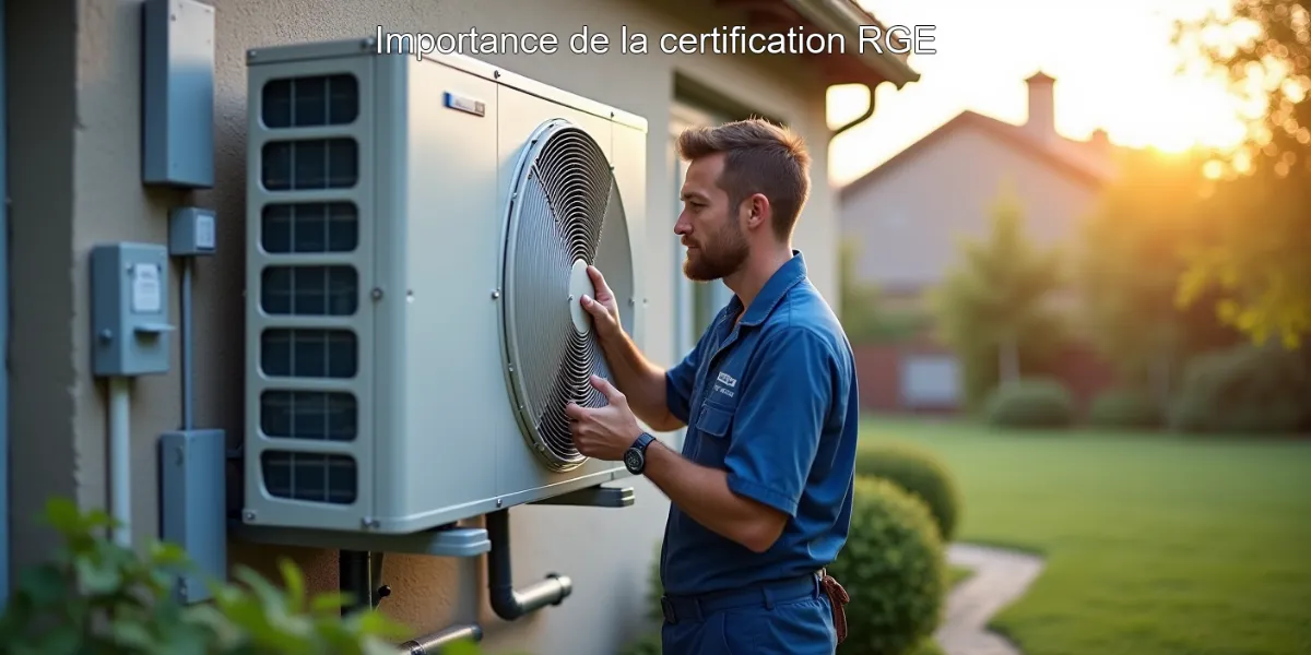 Importance de la certification RGE