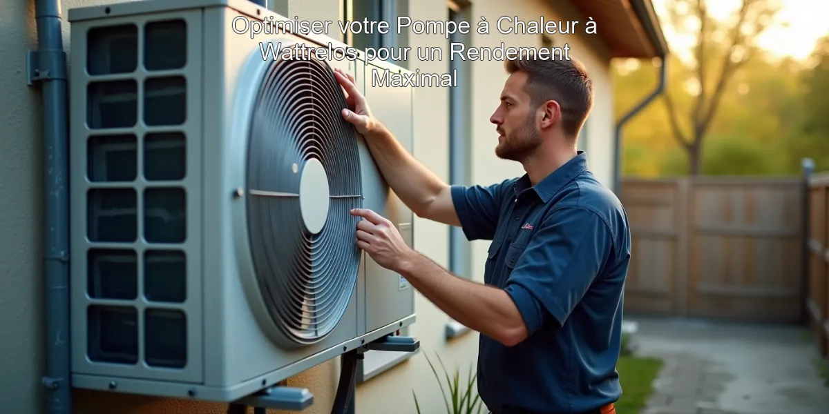 Optimiser votre Pompe à Chaleur à Wattrelos pour un Rendement Maximal