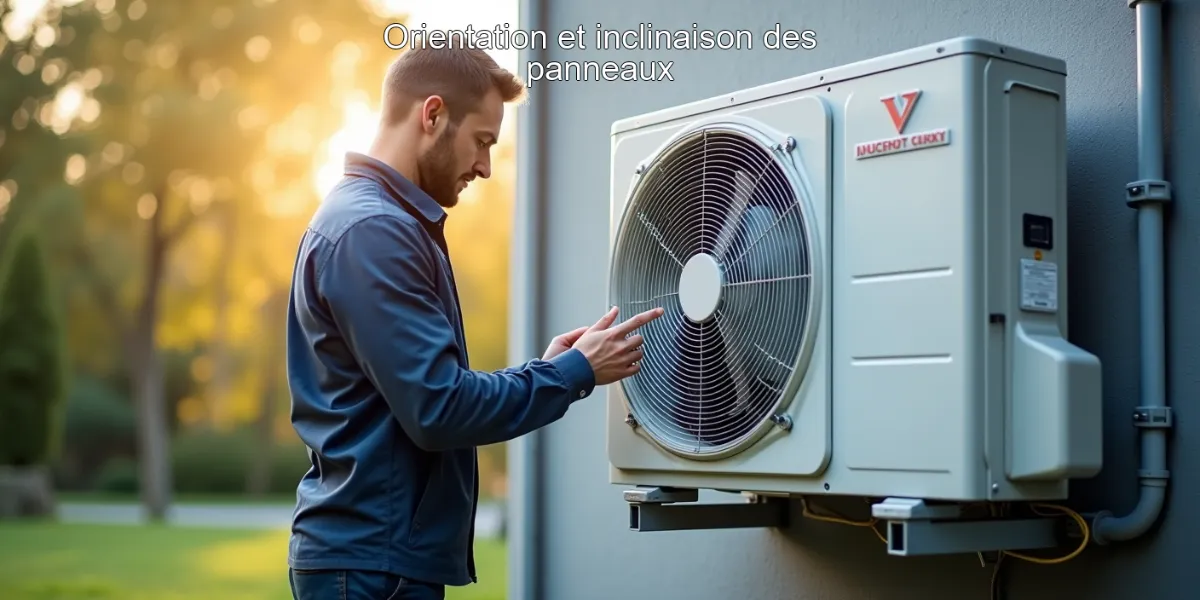 Orientation et inclinaison des panneaux