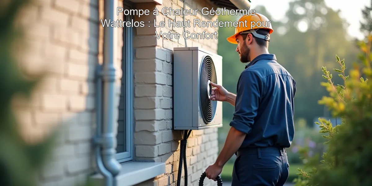 Pompe à Chaleur Géothermie Wattrelos : Le Haut Rendement pour Votre Confort