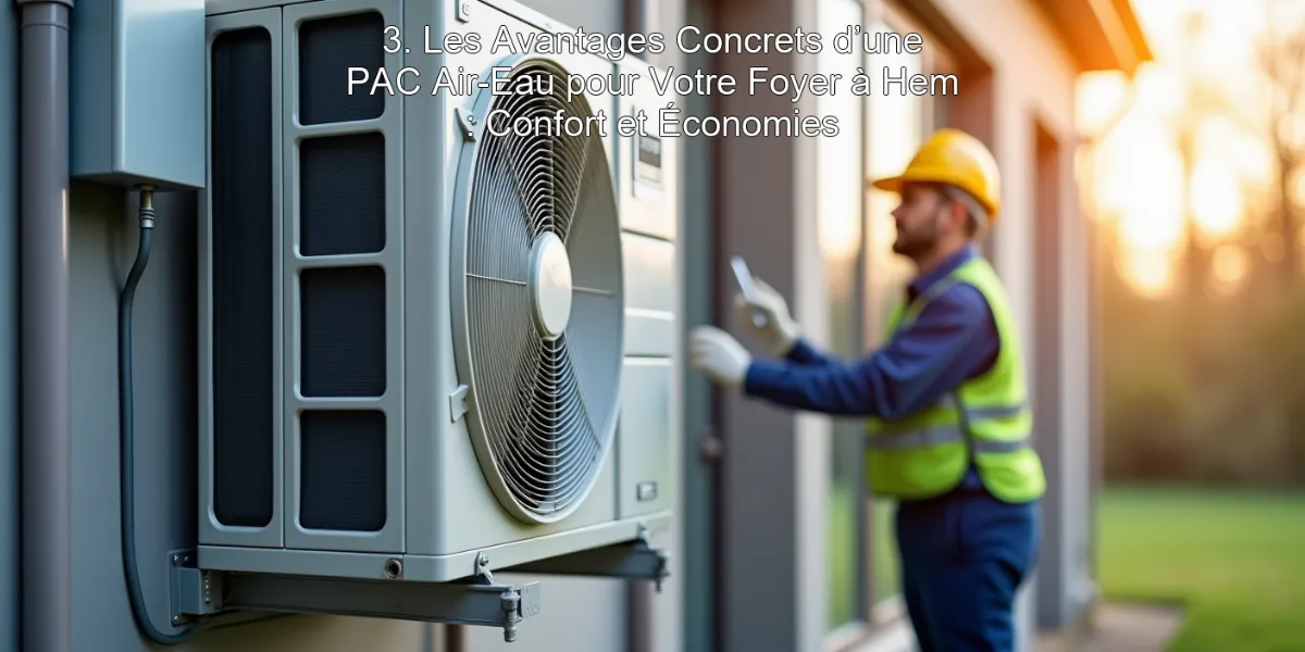 3. Les Avantages Concrets d’une PAC Air-Eau pour Votre Foyer à Hem : Confort et Économies
